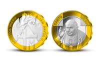 Pamätná medaila Ján Pavol II. zušľachtená rýdzim zlatom a striebrom 