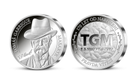 Razba dňa - 170. výročie narodenia T. G. Masaryka na striebornej medaile