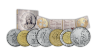 Sedem originálnych mincí emitovaných Vatikánom
