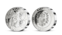 Výročná medaila z 1 kg striebra k 705. výročiu narodenia Karola IV. 