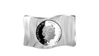 Strieborná minca s vlajkou Česko-Slovenska