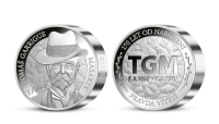 Tomáš Garrigue Masaryk na numizmate z 1 kg rýdzeho striebra