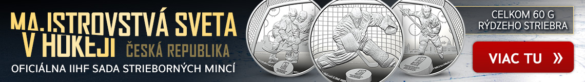 Majstrovstvá sveta v hokeji 2024 - sada 3 mincí z rýdzeho striebra 999/1000