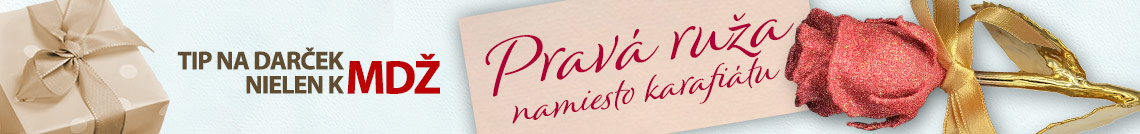 Pravá ruža zušľachtená rýdzim zlatom