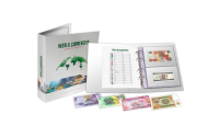 Svetové meny - album plný bankovek z 50 krajín