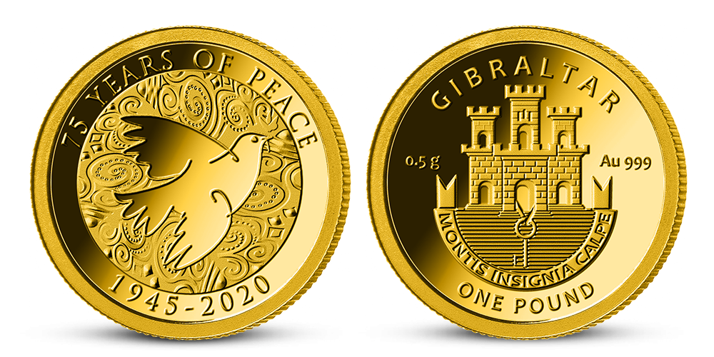Zlatá minca 75 rokov mieru