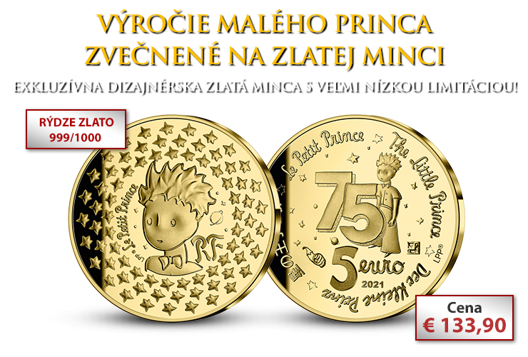 Výročie Malého princa zvečnené na zlatej minci