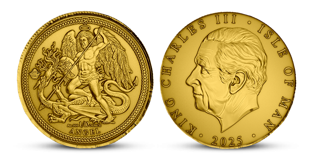 Anjel - Splash minca z rýdzeho zlata 999/1000