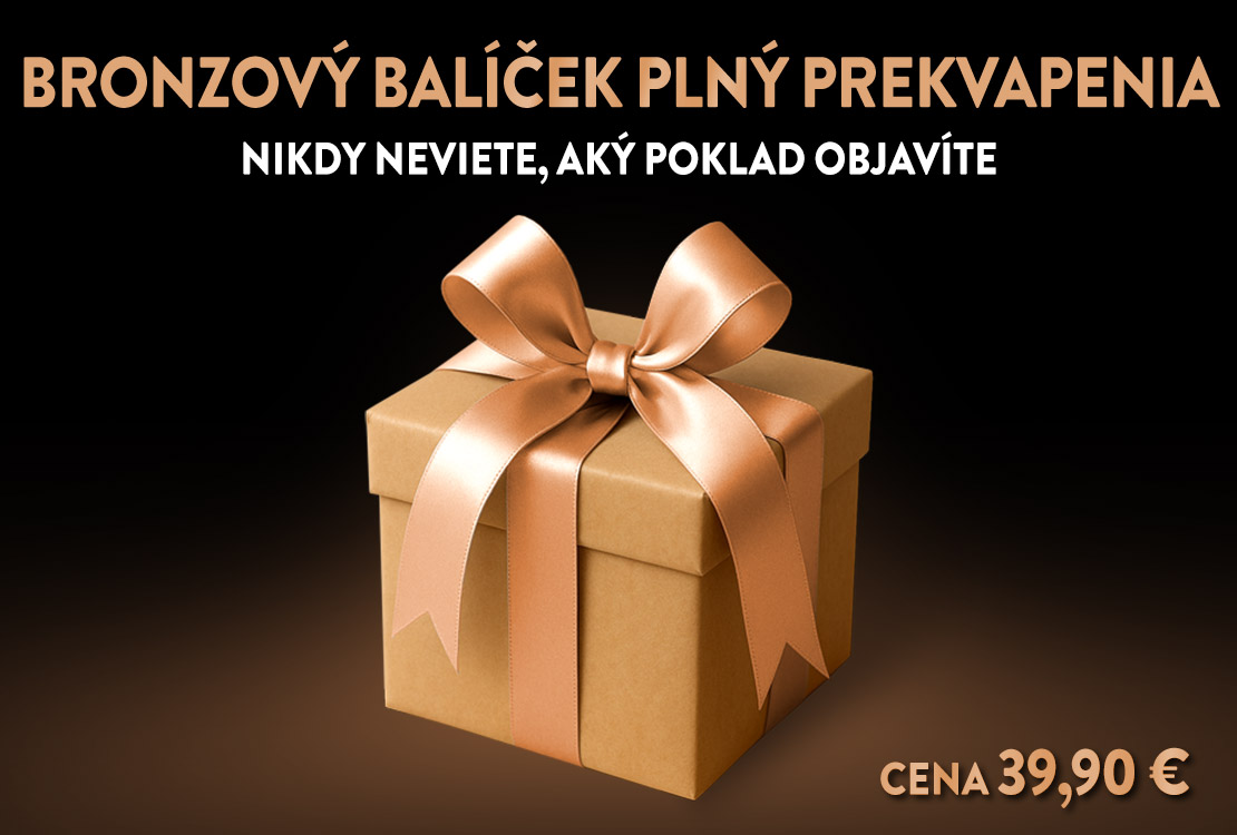 BRONZOV&Yacute; bal&iacute;ček pln&yacute; prekvapenia 