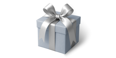 Strieborný balíček plný prekvapenia  