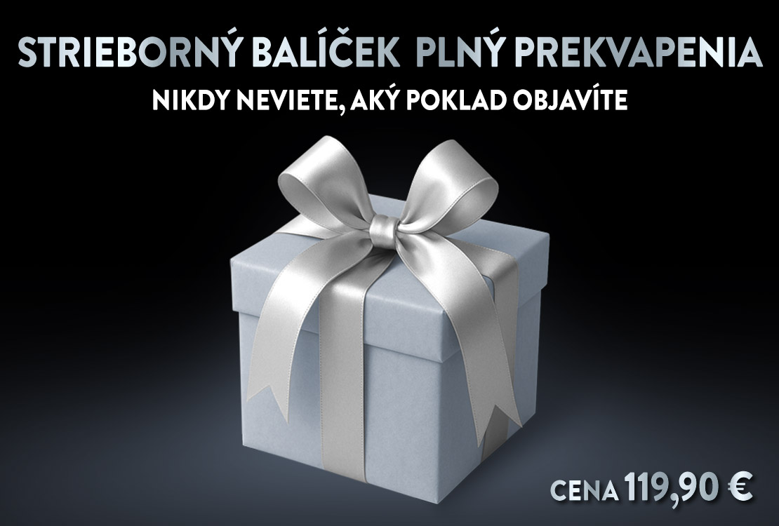 STRIEBORN&Yacute; bal&iacute;ček pln&yacute; prekvapenia  