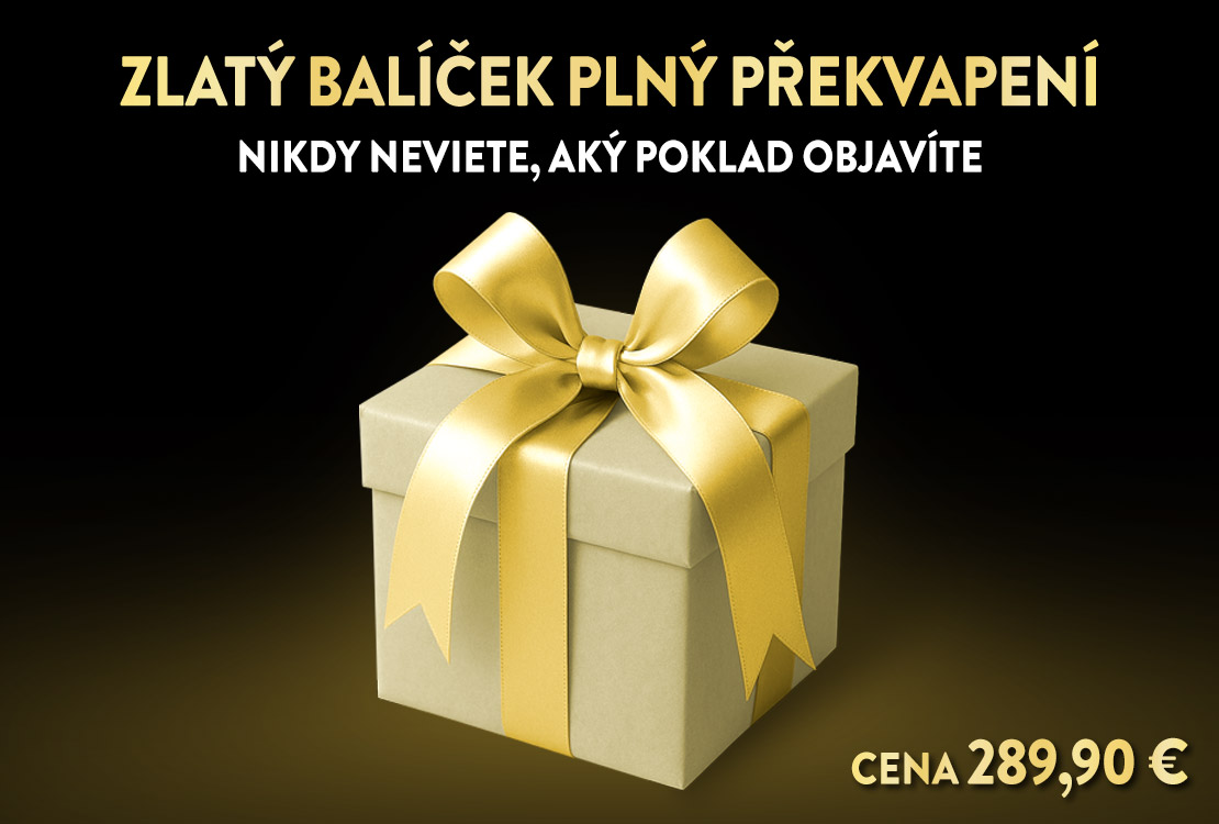 ZLAT&Yacute; bal&iacute;ček pln&yacute; prekvapenia  