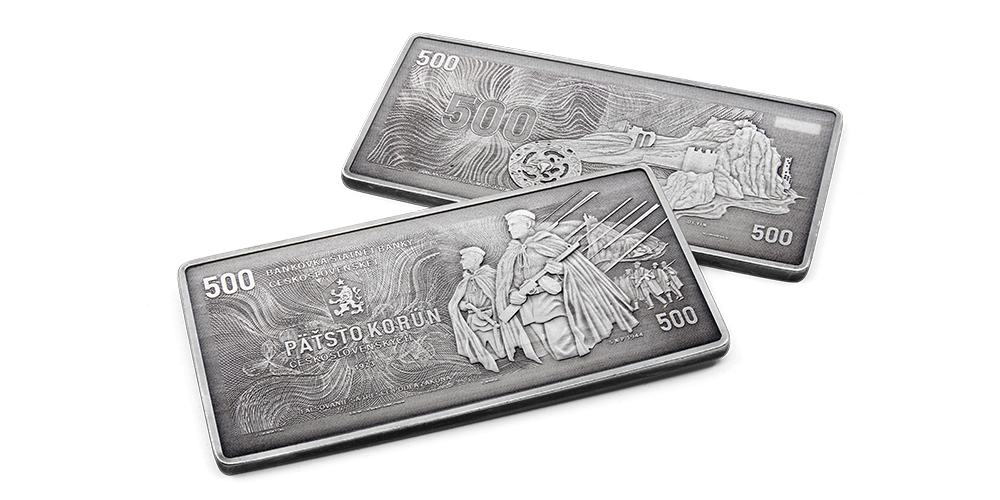 Legendárna československá päťstokorunáčka na pamätnej medaile