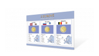 Sada pamätných euromincí - Belgicko 2016, Slovinsko 2016, Lotyšsko 2015
