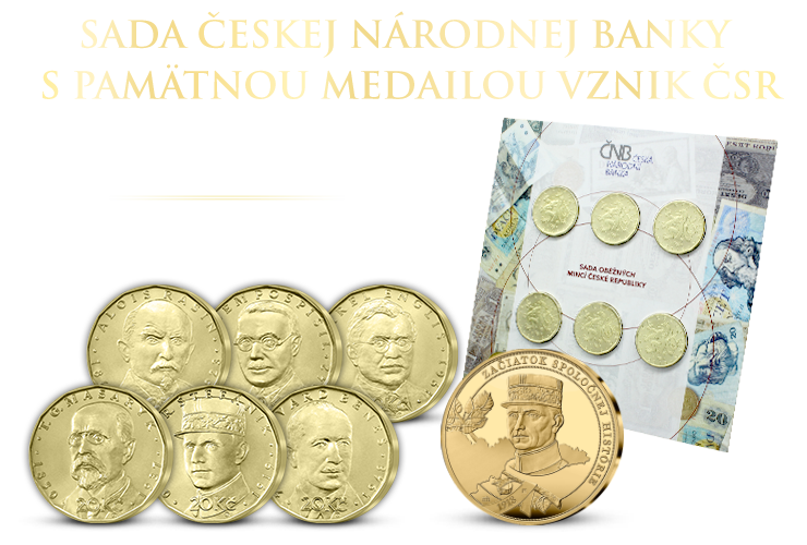 Sada Českej národnej banky & pamätná medaila