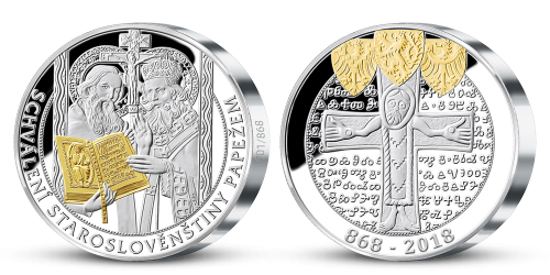 Pamätná medaila Cyril a Metod v 2 oz rýdzeho striebra Pamätná medaila Cyril a Metod v 2 oz rýdzeho striebra