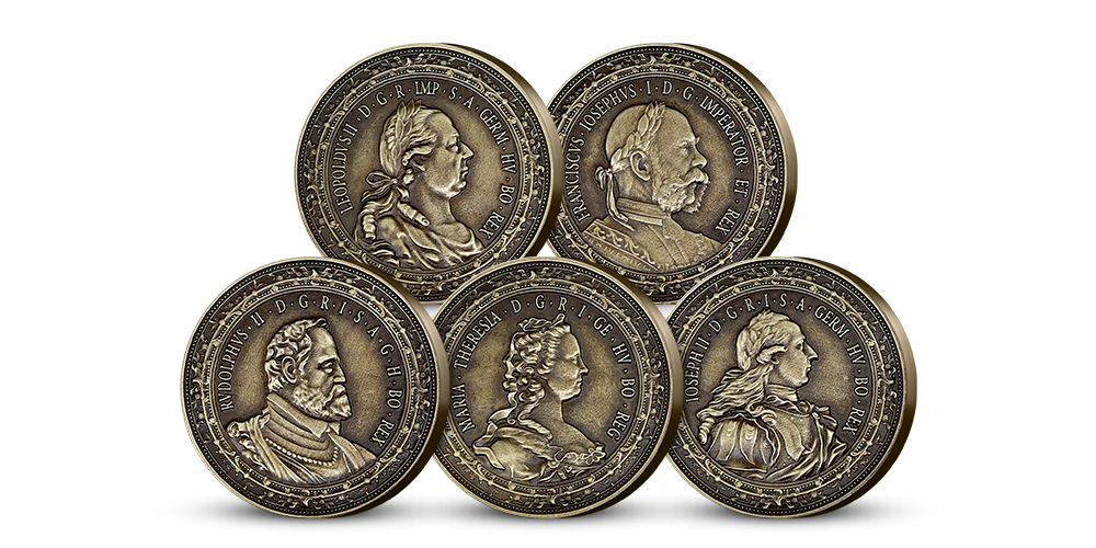 Najslávnejší Habsburgovci v unikátnej sade piatich pamätných medailí