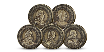 Najslávnejší Habsburgovci v unikátnej sade piatich pamätných medailí