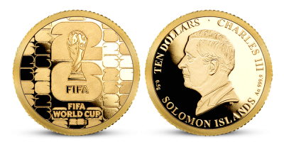 FIFA 2026 oficiálna minca z rýdzeho zlata 999/1000 