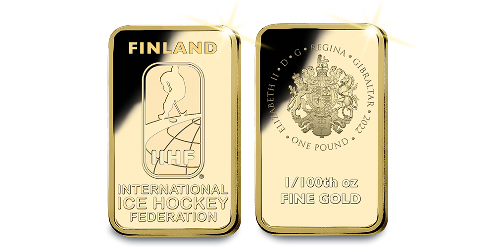 Majstrovstvá sveta v ľadovom hokeji na oficiálnej zlatej minci