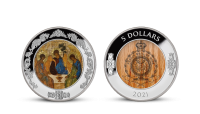 Striebrné mince Ikony kresťanského umenia 
