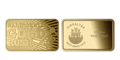 Zlatá 1/100oz minca In Gold We Trust California 
