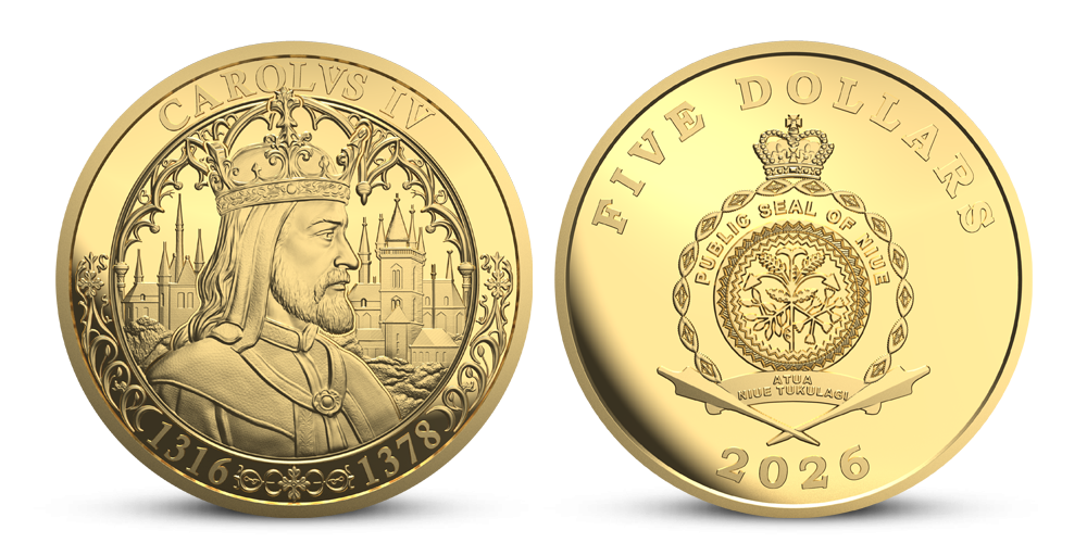 Karol IV. a 2,5 g zlatá minca 2026 