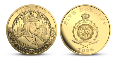 Karol IV. a 2,5 g zlatá minca 2026 