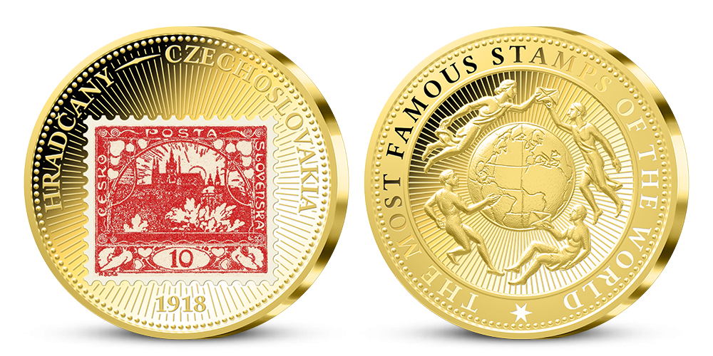 Kolekcia Najznámejšie známky sveta - medaila Hradčany