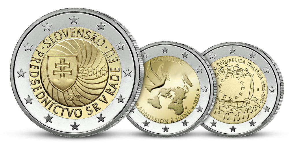 Obľúbené 2-eurové pamätné mince - oficiálne platidlá - E-shop - Národná  Pokladnica - predný európsky predajca mincí a medailí