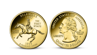 Delaware - Štvrťdolárové mince zušľachtené rýdzim zlatom