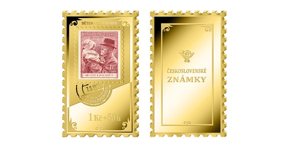 pamatna-medaila-ceskoslovenske-znamky-zuslachtenie-rydzim-zlatom-masaryk-s-dievcatkom