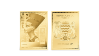 Kolekcia Egyptskí faraóni - zlatá minca Nefertiti