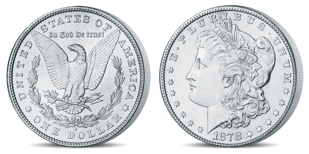  Strieborná minca Morganov dolár 1878-1921