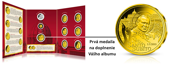 Album a prvá medaila Ján Pavol II. Album a prvá medaila Ján Pavol II.