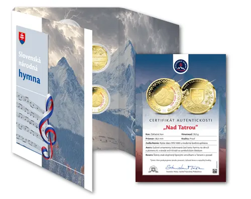 Certifikát autentickosti a numizmatický zberateľský album Certifikát autentickosti a numizmatický zberateľský album