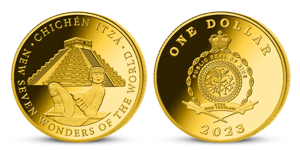 Nových 7 divov sveta na minciach zušľachtených certifikovaným zlatom - Chichén Itza