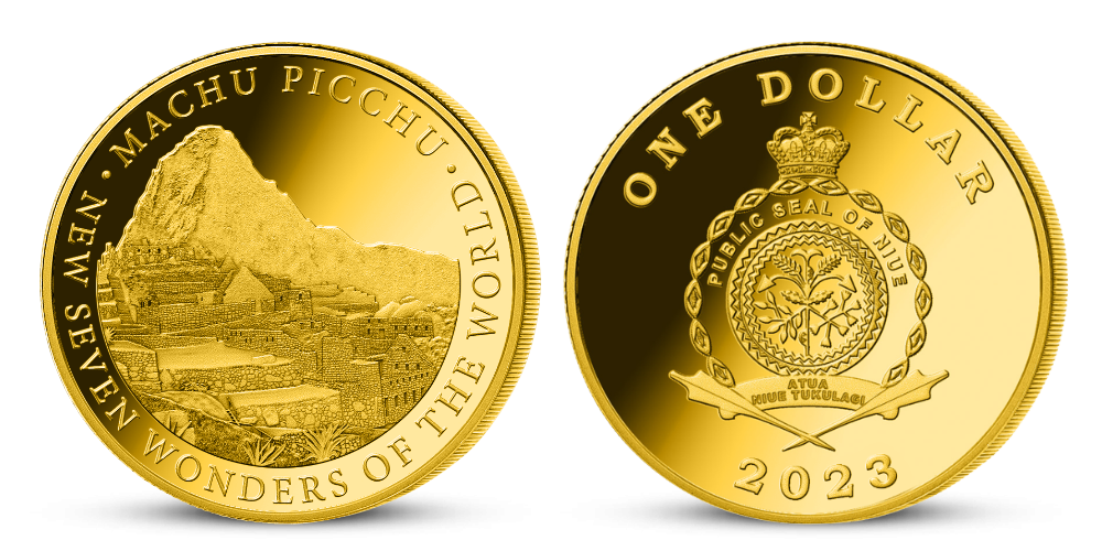 Nových 7 divov sveta na minciach zušľachtených certifikovaným zlatom - Machu Picchu