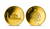 Nových 7 divov sveta na minciach zušľachtených certifikovaným zlatom - Taj Mahal