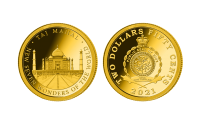   Zlatá minca Tádž Mahal