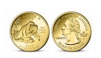 Alaska - originálna minca zušľachtená zlatom