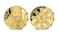  700. Výročie narodenia Karola IV., medaila zo 14-karátového zlata