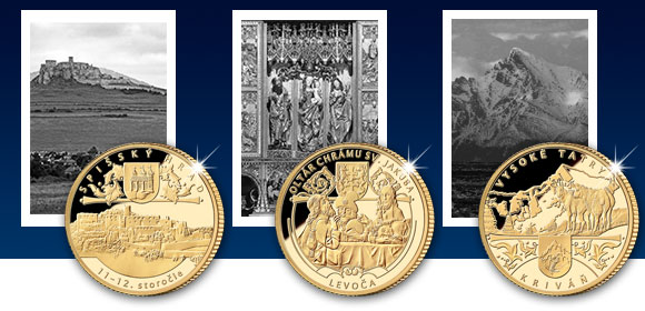 Zlaté pamätné medaily Spišský hrad, Oltár Majstra Pavla v Levoči a Kriváň