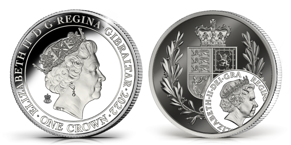 Strieborná minca kráľovná Alžbeta II.