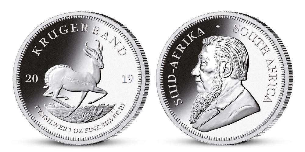 Krugerrand - Legendárna minca vyrazená do jednej unce rýdzeho striebra!