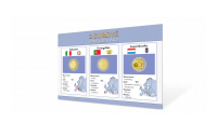 Sada pamätných euromincí - Luxembursko 2007, Portugalsko 2015, Taliansko 2009