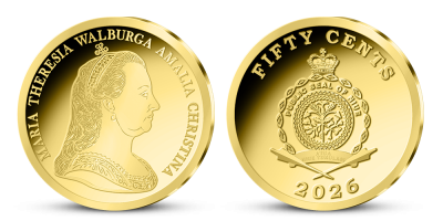 Mária Terézia a 1/200 oz zlatá minca