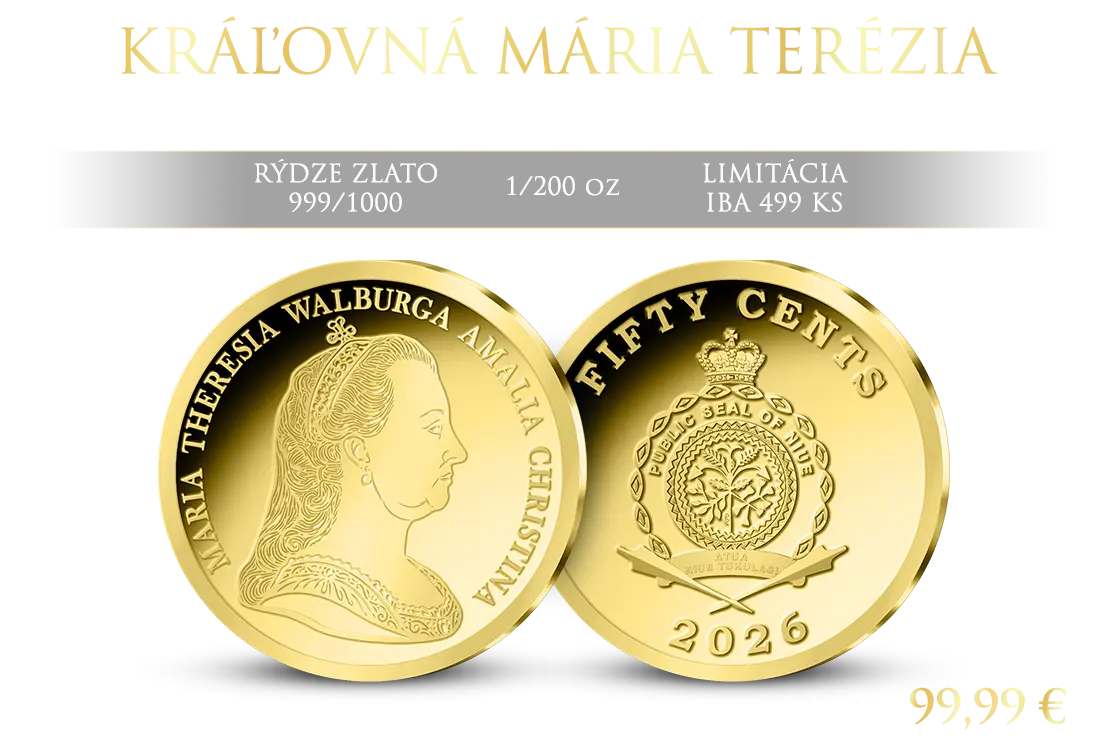 M&aacute;ria Ter&eacute;zia v zlate