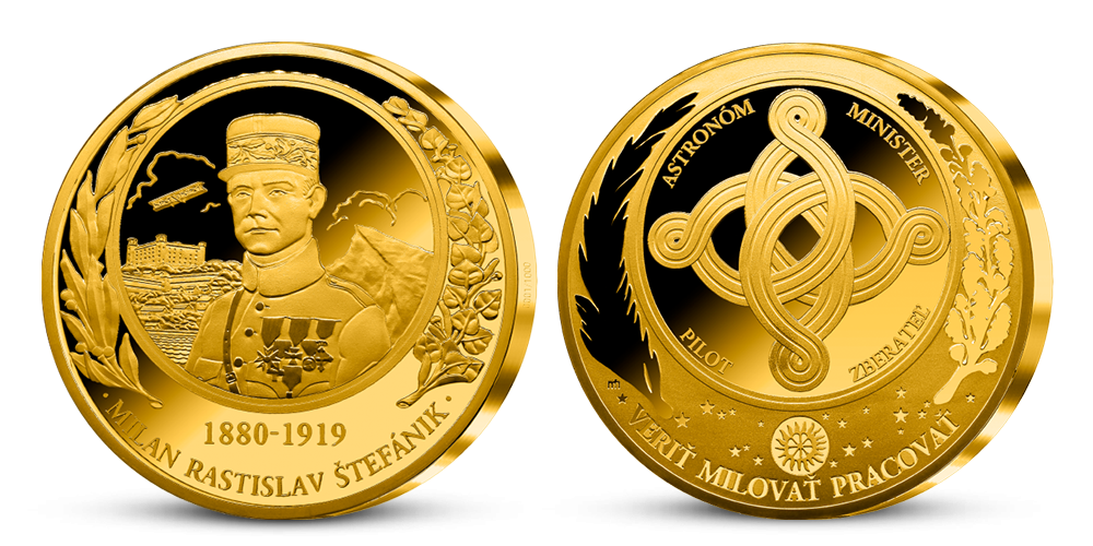 Pamätná medaila k 140. výročiu narodenia M. R. Štefánika 