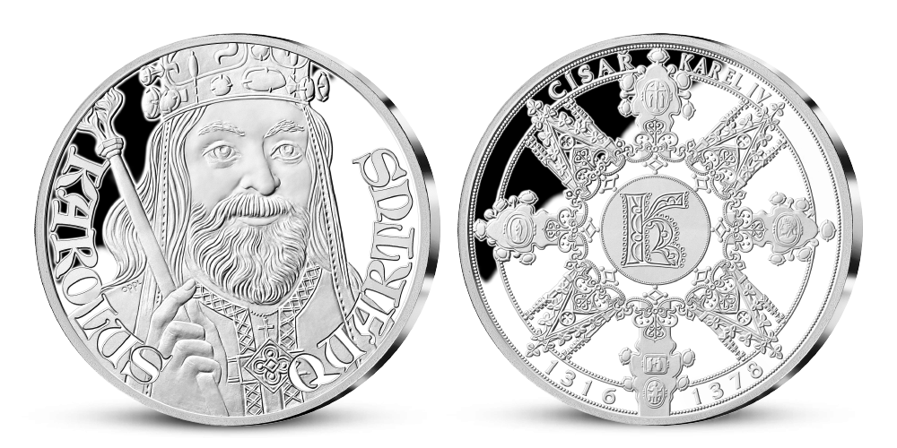 Pamätná medaila Karol IV. zo základného kovu 